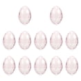thumbnail image 4 of 12 huevos transparentes, huevos de Pascua rellenables, suministros para la búsqueda de Pascua, decoraciones para el hogar, cajas de dulces, canastas rosa claro, 4 of 8