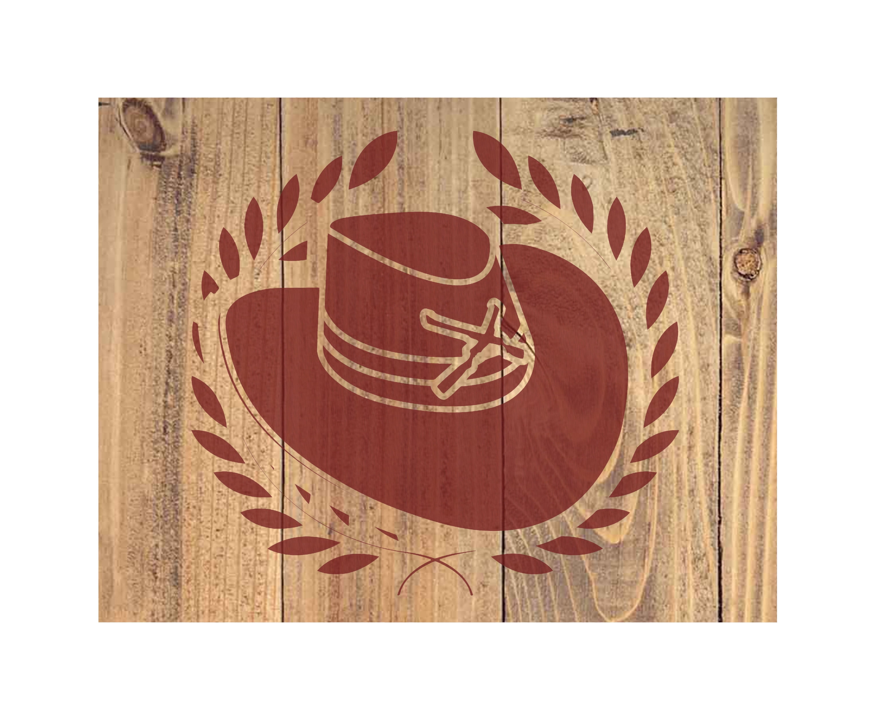 Cowboy Boots and Hat Stencil Template Reusable 10 mil Mylar 