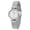 Silver, variant on BERNY Small Gold Watches for Women Dainty Ladies Wrist Watch with Rose Shaped Case, Zircon on Bezel and Stainless Steel Mesh Band, Luxury Birthday Gifts