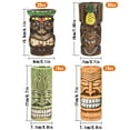 thumbnail image 2 of Tiki Mugs Cocktail Set of 4 - Large Tumblers Ceramic Hawaiian Luau Party Mugs Drinkware, Cute Exotic Cocktail Glasses, Tiki Bar Professional Hawaiian Party Barware, 2 of 6