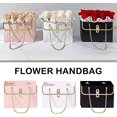 thumbnail image 5 of Nvzi 8 cajas de regalo de papel con flores, bolsas para ramos, cajas de flores con asa, cajas para arreglos florales, bolsas para envolver regalos de boda y San Valentín (blanco y negro), 5 of 5