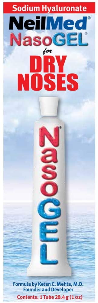 NeilMed Nasoge Drug-Free Salinel Drip Free Dry Nose Gel, 1oz, 3-Pack