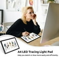 thumbnail image 3 of A4 LED-Light Pad, Portable Ultra-Thin Light Box with Dimmable Brightness, USB Powered Copy Board, Durable Tracing Light Board for Sketching, Drawing, 2D Animation, 3 of 6