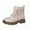 C Beige, variant on Girls Fashion Boots Classic British Style Soft Sole Short Booties Comfortable Faux Leather Children Footwear For Toddler Youth Daily Wear Black