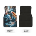 thumbnail image 2 of Fotbe Cute Koi Fish Serenity Juego de 4 Tapetes para Auto con Estampado – Alfombrillas de Goma Reforzada, Diseño Antideslizante, Protección para Todo el Año – Vehículos, Autos, Camionetas y SUVs, 2 of 7