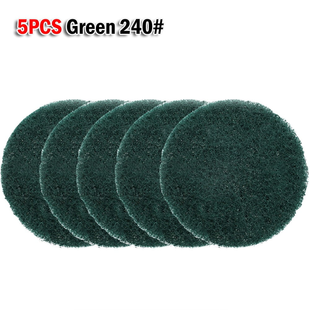 5Pcs Cleaning Cloth Scrub Pad Industrial Scouring Pads Nylon Polishing Pad 4Inch