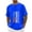 Blue, variant on Men's St. Patrick's Day Shamrock American Flag Graphic Short Sleeve Crew Neck T-Shirt