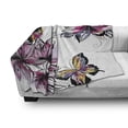 thumbnail image 3 of Floral Soft Flannel Fleece Throw Blanket, Flower Blooms Botany Bouquets Colorful Butterflies Paintbrush Watercolor Print, Cozy Plush for Indoor and Outdoor Use, 70" x 90", Multicolor, by Ambesonne, 3 of 6