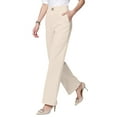 thumbnail image 6 of Qcmgmg Linebalm GlamorEase Pants - Pulisa Heracomfy Perfect Drape High Rise Pull-On Stretch Pants for Senior Women Khaki L, 6 of 6