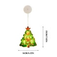 thumbnail image 2 of Christmas Window Arrangement Hanging Lights LED String Lights Santa Snowman Christmas Day Decoration, 2 of 3