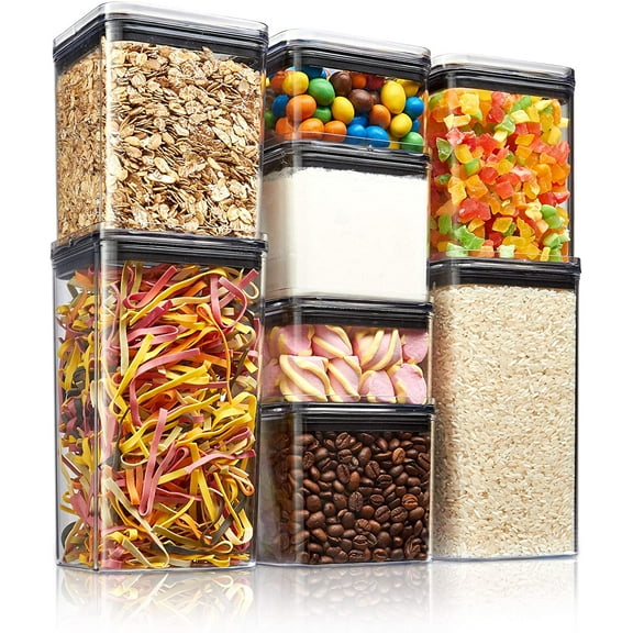 Manunclaims 1 PCS Airtight Food Storage Container for Kitchen - Moisture-proof Pantry Organization and Storage Containers - Air Tight Canisters Set With Silicone Locking Lids for Organizing