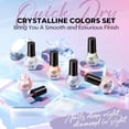 thumbnail image 4 of modelones Nail Polish Set, 6 Colors Cat Eye Magnetic Silver Pink Red Purple Quick Dry Mini Nail Lacquer Kit, Green Orange Blue Long Lasting Manicure Home DIY, 4 of 8