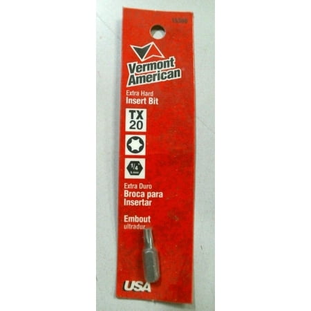 

Vermont American 15380 - TX20 Security Torx Insert Bit Socket Wrenches