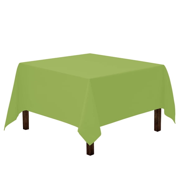 Square Tablecloth - 52 x 52 Inch Table Cloth for Small Square or Round Tables - Heavy Duty Washable Fabric