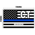 thumbnail image 2 of Meriden CT Connecticut New Haven County Thin Blue Line Stealthy USA Flag - Honoring Law Enforcement Officers Flags - Blue Lives Matter Euro Decal Bumper Sticker 3M Vinyl 3" x 5", 2 of 3