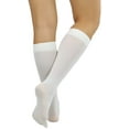 thumbnail image 2 of ToBeInStyle Women's Fashion Opaque Nylon Knee High Socks - Ivory, 2 of 5