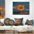 thumbnail image 4 of Designart God in the Burning Bush - Landscape Printed Throw Pillow - 18x18, 4 of 5