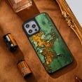 thumbnail image 6 of Anti-Collision Protective Retro Rusty Green Phone Case for iPhone XR 7 8 SE 11 12 13 Mini 13 14 15 16 Pro Max Phone Case, Black, 6 of 7
