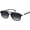 Black Frame/Grey Grading Lens, variant on Aviator Sunglasses, UV400 Protection, Gradient Blue Lenses