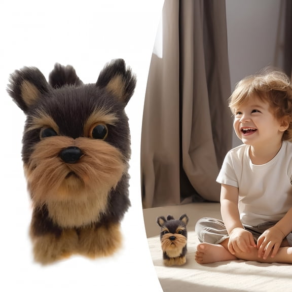 BESTSKY Plush Dog Cuddly Dog Toy Realistic Plush Dog Stuffed Animal Puppy Toys For Kids Adult