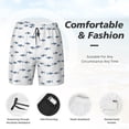 thumbnail image 3 of Fotbe Cute Shark Traje de Baño para Hombre – Shorts de Natación de Secado Rápido con Forro y Bolsillos-Small, 3 of 6