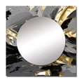 thumbnail image 2 of Designart "Upcoming Bliss Intense Textured Gilt and Black III" Abstract Painting Square Mirror For Wall Decor - Large Gold Square Printed Wall Mirror Art - Wall Mounted Square Mirror, 2 of 5
