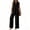 Black, variant on Zynoxe 2 Piece Sets for Women Stylish Button V Neck Sleeveless Tank Top Pants Suit Women's Casual Solid Color Summer Sets Breathable Lightweight Vacation Outfits S