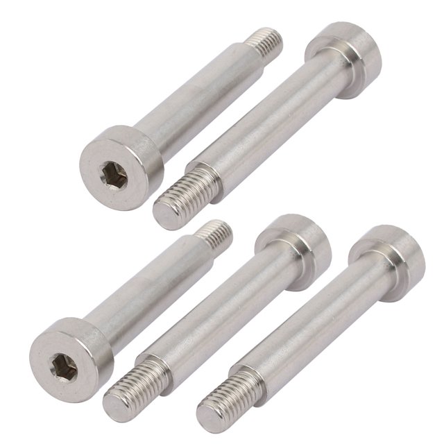 Unique Bargains Hex Socket Shoulder Bolt 10mm Shoulder Dia 50mm Shoulder Length M8 Thread 5pcs