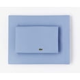 thumbnail image 1 of Lacoste 100% Cotton Percale Sheet Set, Solid, Allure Blue, Full, 1 of 4