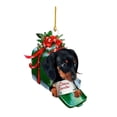 thumbnail image 3 of Adorno navideño para árbol de Navidad con forma de perro salchicha, regalo para accesorios de interior de coche. Estilo F, 3 of 9