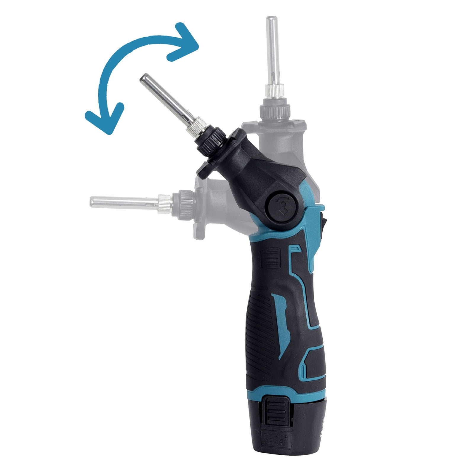 Cordless Soldering Iron 30W 400℃ Rechargeable Welding Tool 90Degrees Adjustable Angles Fast Heating for Mobile Repair