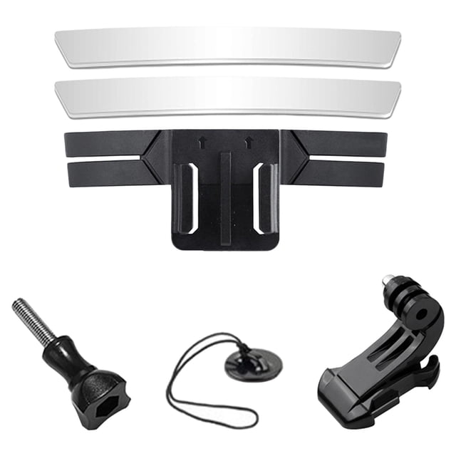 1 Juego de accesorios de soporte para montaje en barbilla Kit duradero universal negro portátil para acción 116x175mm jinwen Soporte para mentón