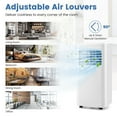 thumbnail image 6 of Yardi Yard 8000 BTU(Ashrae) Portable Air Conditioner Cools 250 Sq.Ft-6000 BTU, Portable Air Conditioners,Portable AC Cools up to 350 Sq.Ft, 6 of 12