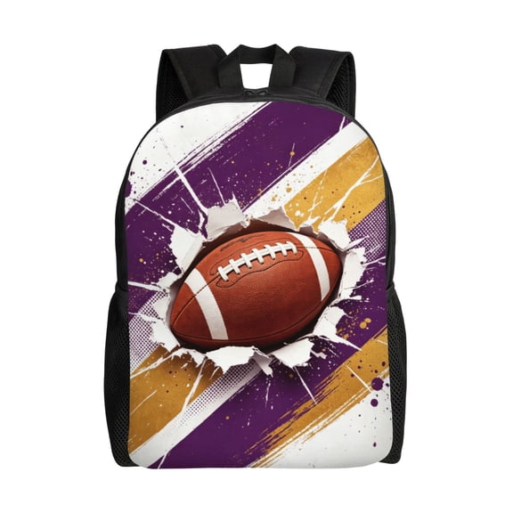 Football Backpacks Travel Laptop Backpack Lightweight Bookbags Casual Daypack
