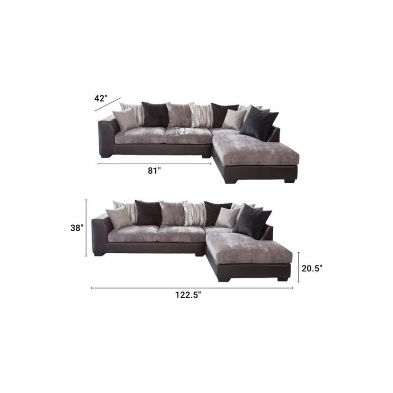 Jamal chaise sofa 2025 sectional with barrel chair