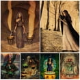 thumbnail image 2 of Arte de pared Vintage de alta calidad y Triple diosa, brujería, magia, póster de Wicca, impresión en lienzo, decoración del hogar sin marco, 2 of 4