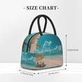 thumbnail image 2 of Easygdp Shopping Cart On Tropical Beach Bolsa de Almuerzo Insulada Grande, Forro de Aluminio, Diseño Espacioso, a Prueba de Fugas, Ideal para Trabajo, Picnics, Viajes y Actividades al Aire Libre, 2 of 6