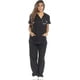 thumbnail image 1 of Women's Scrub Sets Six Pocket Medical Scrubs (v-neck With Cargo Pant)-xdd, 1 of 3