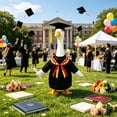 thumbnail image 4 of Nkmbld Porch Goose Clothes, Graduation Season Goose Decor for Cement Plastic Goose Statue Decor, Lawn Porch Goose Clothing for Patio Yard Decor, 4 of 8