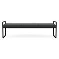 thumbnail image 4 of Lesro Gansett Steel and Fabric Waiting Room Guest 3-Seat Bench in Black/Adler Nocturnal, 4 of 7