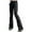 Black, variant on Women's Jeans Fashion Casual Solid Color Cool Low Waist Zipper Straight Slender Pants Loose Boyfriends Jeans Denim Pants Black,10