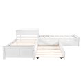 thumbnail image 4 of HomeRoots Twin Size White Bed with Trundle, 4 of 11