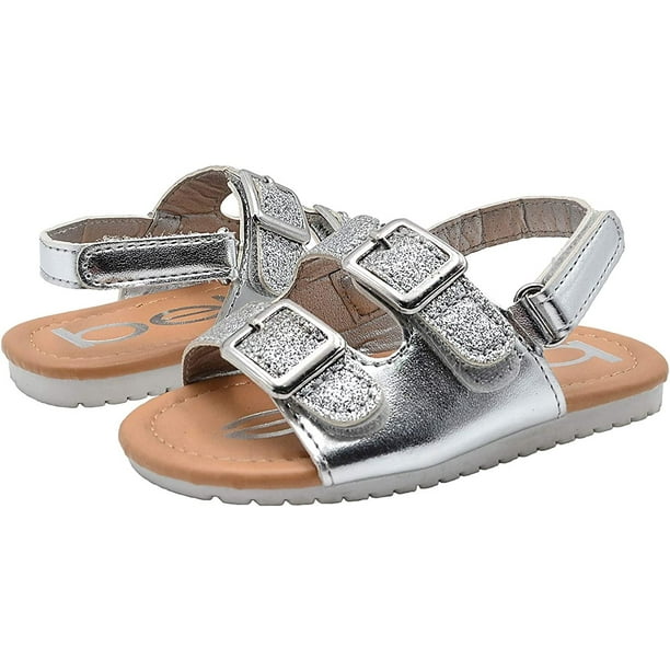 bebe silver slides