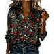 thumbnail image 3 of TaTaai Ladies Long Sleeve Fashion Top Round Neck Polyester Casual Shirt Lightweight Print Blouse Cold Hand Wash Only Gift, 3 of 5