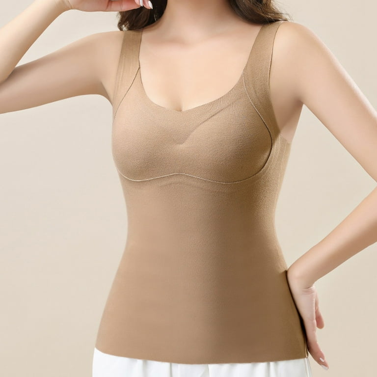 Thermal Underwear Tank Tops Lined Base Layer Cold Weather Winter Thermal Shirts Long Thermal Undershirts Thermal Underwear Top for Women Scoop Neck Ladies Thermals Top And Bottom Set plus Size Walmart...