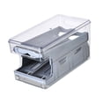 thumbnail image 4 of Organizador Automático de Huevos, Contenedor de Huevos Apilable de 2 Capas para Refrigerador de Armario de Cocina Gris, 4 of 9