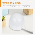 thumbnail image 2 of DAYBETTER Rechargeable Light Bulb with Remote,Backup Bulb for Sconces and Lamps,Magnetic Bulbs for Non-Hardwired Fixture,E26,3 Color Temperatures + RGB Colors, Dimmable, 2 Pack, 2 of 6