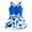 BU2, variant on Weebloom Baby Girl Clothes Set Summer Fashion Solid Color Tops Floral Print Short Sleeveless Jumpsuit Bow Knot Clothing Girls Romper Blue 18-24 Months