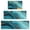 Blue and Gold, variant on Black Gold White Marble Pattern Kitchen Rugs Sets Of 3,Kitchen Runner Rugs Non Skid Washable,Decorative Kitchen Floor Mats for Kitchen,Sink,Laundry,17"x30" 17"x47" 17"x59"