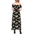 thumbnail image 3 of Vestido Largo Maxi Impresión Floral Sin Tirantes Verano Mujeres Club de Noche Regreso a Casa - Black1 L L Sunnimix Vestido sin tirantes floral de la playa, 3 of 8